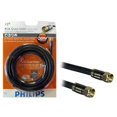 thumbnail image 1 of 12' RG6 Video Coaxial Cable - Quad Shielded - Black - Philips, 1 of 1