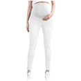 thumbnail image 4 of YABCSAZ Women's Maternity Jeans Over the Belly Comfy Stretchy Ripped Distressed High Waist Denim Jeggings Skinny Pregnancy Pants Maternity Leggings for Women Gifts for Women, 4 of 6