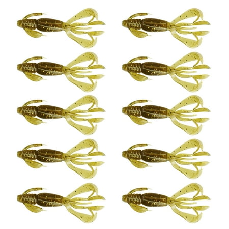 10Pcs Fishing Crawfishes Lure Soft Shrimp Baits Artificial Swimbait Soft Plastic Lures for Freshwaters Saltwater