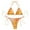 Gold, variant on 2 Piece Triangle Bikini for Women Knitted Rope Halter Bikini Sets Sexy Bathing Suit Side Tie Swimsuits Beachwear