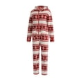 thumbnail image 2 of Lucakuins Christmas Family Romper ropa de dormir, estampado de copos de nieve manga larga cuello redondo/mono largo con capucha Lucakuins moda, 2 of 9