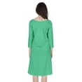 thumbnail image 5 of Inkmeso Solid Summer Casual Tunic Dress For Women's Short Mini Dresses With Button Placket, 5 of 7