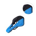 thumbnail image 1 of Naiovety Asiento de sillín de bicicleta de carretera Diseño hueco Asiento de cojín de cuero de PU transpirable Accesorio de ciclismo de carretera Ciclismo azul negro Naiovety OD000144-01B, 1 of 6
