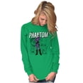 thumbnail image 3 of the Phantom Retro Comic Superhero Long Sleeve TShirt Men Women Brisco Brands S, 3 of 5