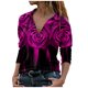 thumbnail image 1 of Blusa informal con estampado de manga larga y cuello vuelto para mujer a la moda Fridja  fjkfkj8120, 1 of 5