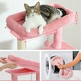 Pefilos 56" Multi-Level Cat Tree Tower for Large Cats with Top Perch, Hammock, Climbing Ladder and 2 Condos, Cat Tree House for Multiple Cats, Pink Pefilos 56" Multi-Level Cat Tree Tower for Large Cats with Top Perch, Hammock, Climbing Ladder and 2 Condos, Cat Tree House for Multiple Cats, Pink