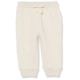 thumbnail image 1 of Pantalones deportivos GAP para niñas pequeñas con logo, cintura elástica, 4 años, gris jaspeado, 1 of 1