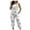 White, variant on Taylonsss Clearance Women's Jumpsuits Women's Overalls With Suspenders And Printing Casual Jumpsuit