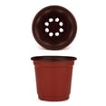 thumbnail image 3 of Sruoe Nursery Plant Pots with Drainage, 100Pcs 3.54in Flower Pots, Plastic Plant Pot, Flower Pot, Planters for Home Garden, Balcony, Patio, Home Decor Garden Decor, 3 of 5