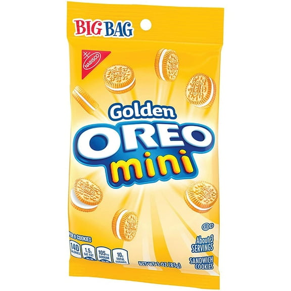 Oreo Mini Golden Cookies, 3 oz, Shelf Stable, Baked, Plastic Packet