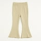 thumbnail image 2 of Odeerbi 1-9 Años Niñas Mallas de Punto Elástico Pantalones Acampanados Pantalones Elasticidad Dulce Pantalones, 2 of 5