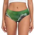 thumbnail image 1 of Balery Australian White Tree Frog Sitting on Branch Ropa Interior de Algodón para Mujer con Dibujo – Braguitas Cómodas y Elásticas, Estilo Clásico-Medium, 1 of 6
