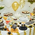thumbnail image 3 of Centros de mesa de decoración de cumpleaños de 50 años para decoraciones de fiestas de cumpleaños (Negro + Tono Dorado), 3 of 5