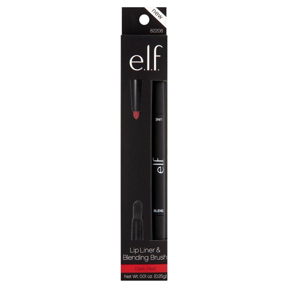 e.l.f. Lip Liner & Blending Brush Dark Red, .01 oz