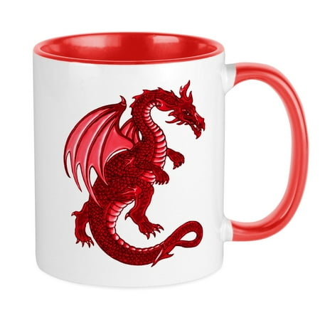 

CafePress - Red Dragon Mug - Ceramic Coffee Tea Novelty Mug Cup 11 oz