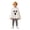 White, variant on Child Halloween Set,Girl Boy Autumn Winter Halloween Printed Hooded Cape Solid Color Pants 2-Piece Set