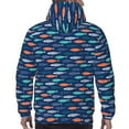 thumbnail image 7 of Haiem Colorful Fish 3 Patterned Men's Hoodie with Kangaroo Pocket - Ideal Pullover Sweatshirt for Daily Wear, Travel, and Home-Small, 7 of 7