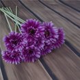 thumbnail image 1 of Langgg Artificial Chrysanthemum Simulation Floral Decor Home Party Table Centerpiece artificial Flower, Purple, 1 of 8