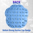 thumbnail image 3 of Shower Foot Scrubber Mat with Non-Slip Suction Cups, Foot Back Cleaning Pad Back Washer Exfoliating Bath Wash Pad, Non Slip Bathtub and Shower Mat with Suction Cups and Drain Holes (Gray), 3 of 5