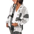 thumbnail image 1 of Camisas de abrigo a cuadros de moda para mujer, abrigo informal con estampado de cuadros, abrigo informal para mujer, camisas con bolsillo para mujer, abrigo probado profesionalmente, 1 of 6