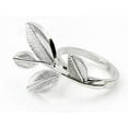 thumbnail image 4 of Fennco Styles Delicate Leaf Metal Napkin Rings, Set of 4, 4 of 9