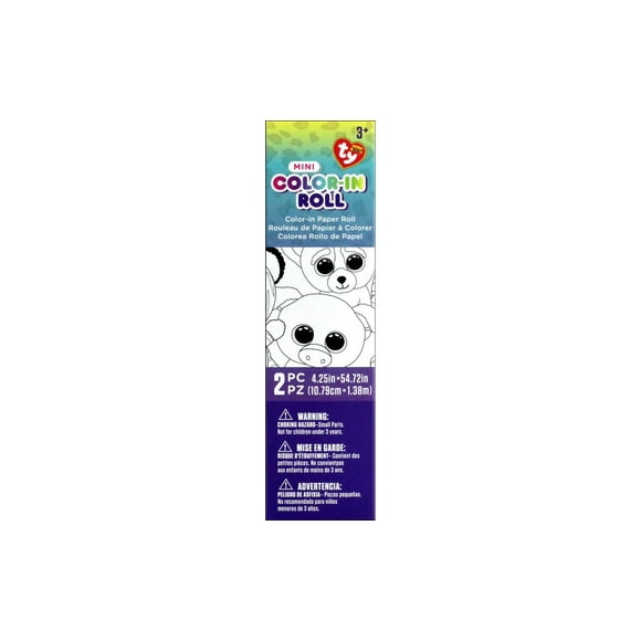 Darice Beanie Boo Color In Paper Roll Mini