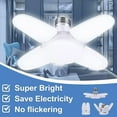 thumbnail image 2 of FABLE- 3Pcs Led Garage Light Bulb Deformable Ceiling Fixture Lights E27 Workshop Lamp, 2 of 6