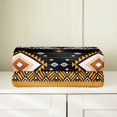 thumbnail image 4 of Western Throw Blanket Boho Aztec Sherpa Blanket Geometric Exotic Bohemian Flannel Fleece Blanket for Couch Bed Sofa Oriental Pattern Plush Bed Blanket Black White Orange, 4 of 5