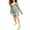 Floral, variant on Womens Tie Front Short Mini Dress