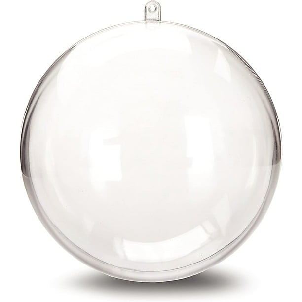 Darice Large Plastic Ball Clear Ornament 5.5 Inches