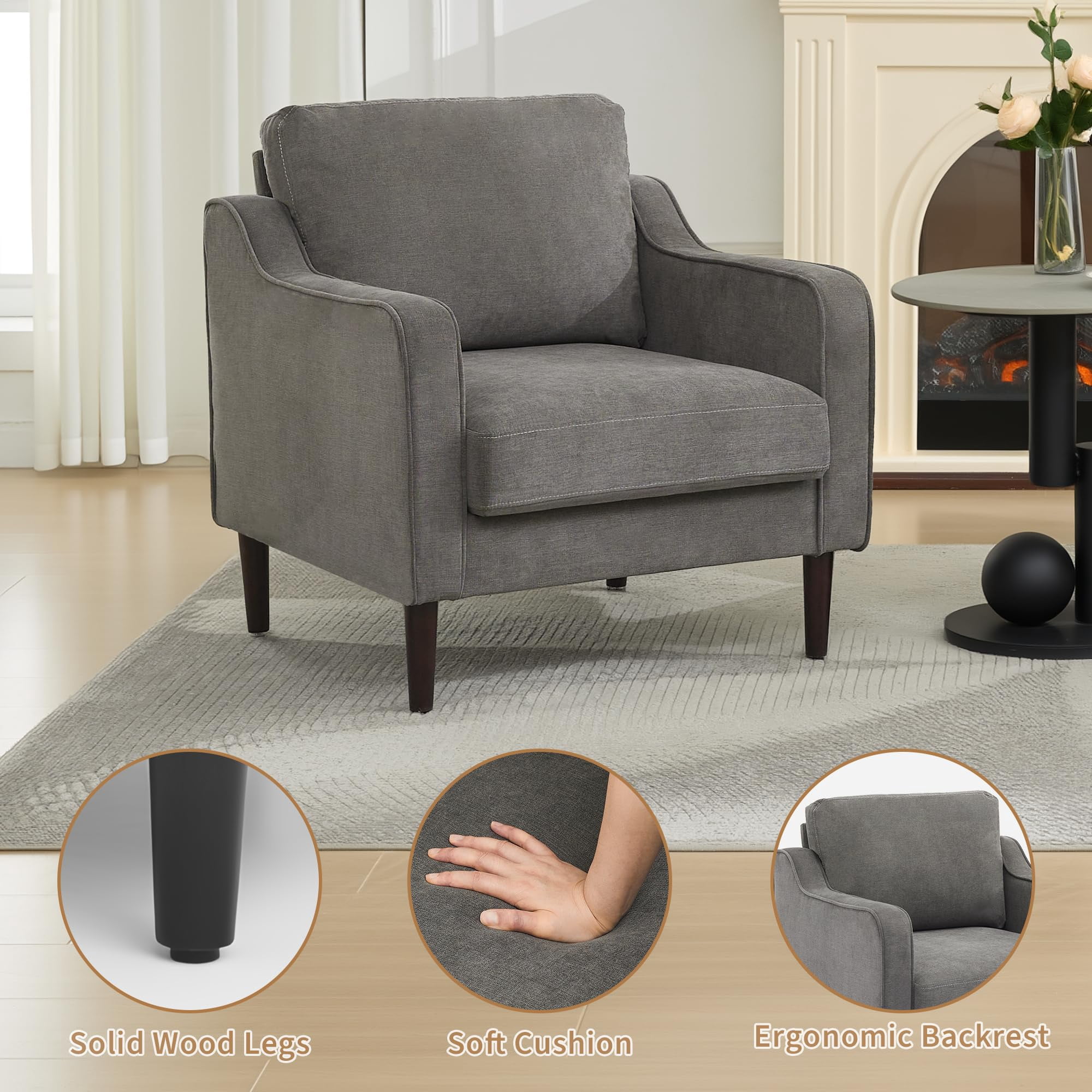mid-century modern accent chairs modern product