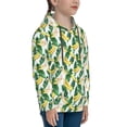 thumbnail image 3 of Fotbe Banana Tree Leaves Pattern Youth Pullover Hooded Sweatshirt, Boys Hoodie, Kangaroo Pocket Hoodie for Kids Girls -Medium, 3 of 6
