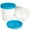 Blue, variant on Ice Cream Containers (2 Pack - 1 QUAT Each) Reusable Freezer Storage Tubs with Lids for Ice Cream, Sorbet and Gelato
