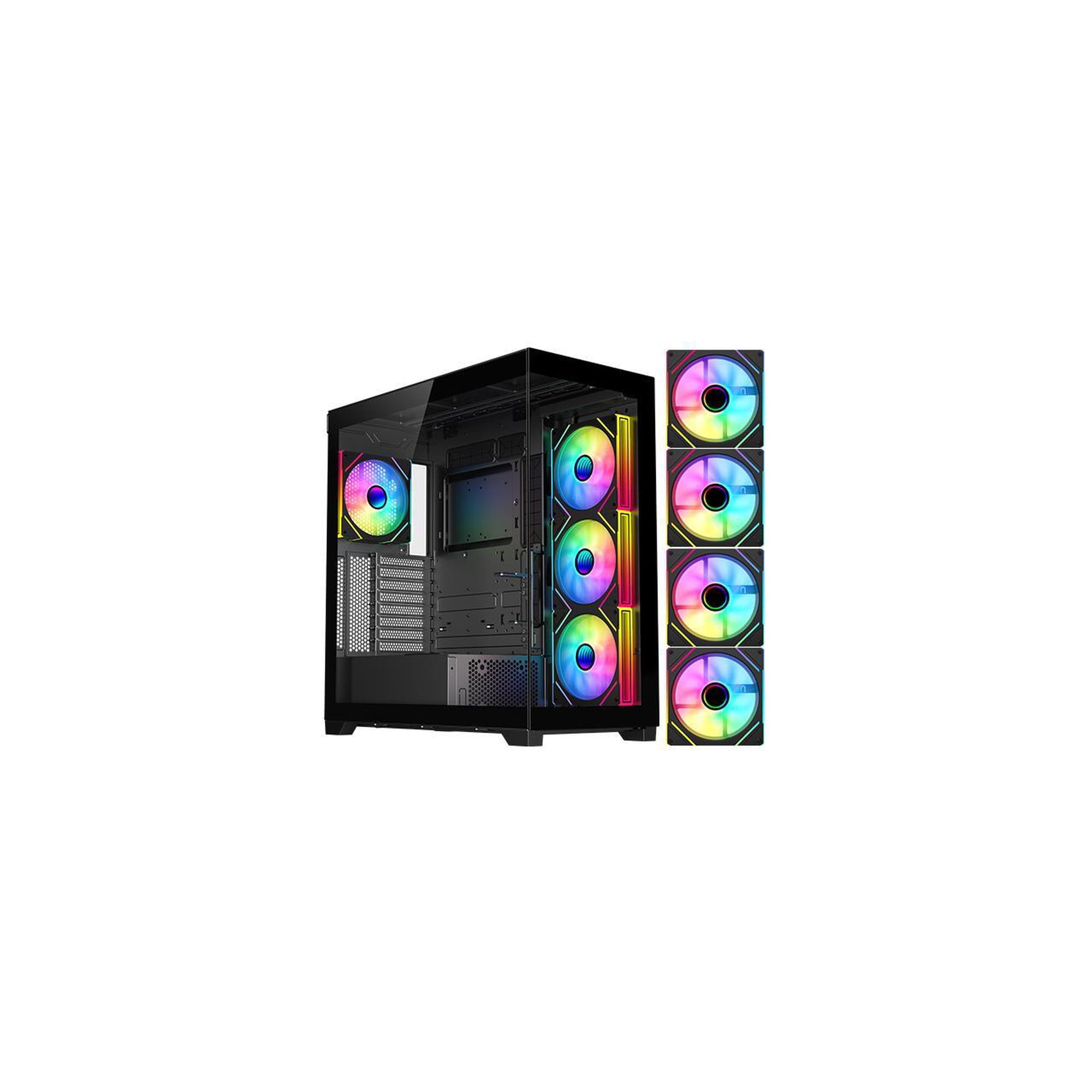 DIYPC VanguardF2BK ATX PC Case