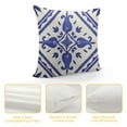 thumbnail image 4 of COMIO   Blue and White Porcelain Pillowcase Car Pillow Covers Blue and White Pillow Couch Pillow Cover Outdoor Above Bed Decor Pillow Protector Short Plush Fabric Lumbar Support Sofa, 4 of 5