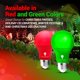 thumbnail image 4 of Bombillas LED Bluex, paquete de 6, A19, luz verde, 9 W (equivalente a 60 W), E26, 4 of 7