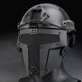 thumbnail image 4 of Protective Cover Adjustable Impact Resistant Breathable Ergonomics Good Stability Protect The Face Steel Warrior Iron Samurai Visor Outdoor Sports, 4 of 7