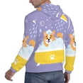 thumbnail image 4 of Bingfone Corgi Washing In Bathtub Men'S Drawstring Hoodie Long Sleeve Pocket Sweatshirts-Small, 4 of 9