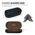 thumbnail image 2 of Funda para gafas de sol Molshine Hard Shell Leather Black, 2 of 7