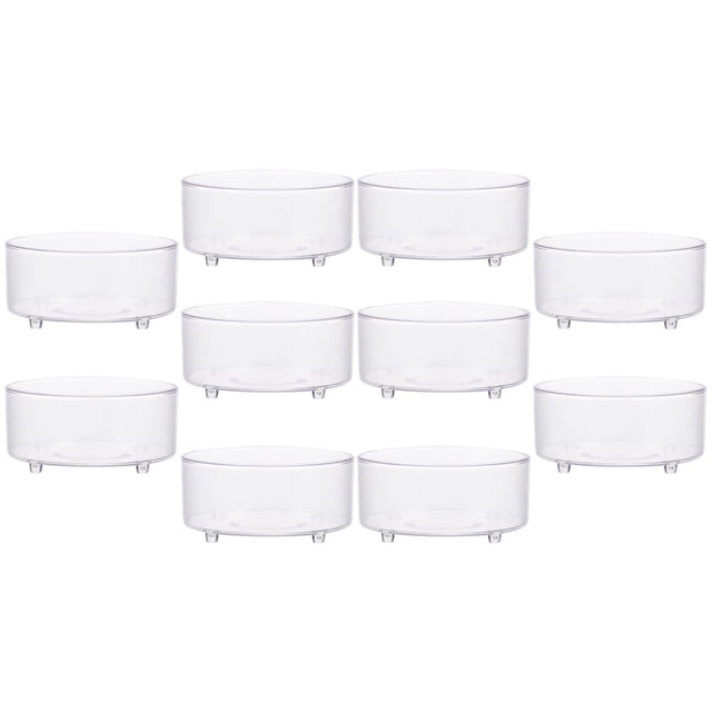 Homoyoyo 10Ud Reptile Bowl De Acrílico Transparente Para Alimentación Y Con Antideslizante