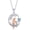 I-Mom daughter crystal, variant on Mothers Day Gift I Love You Necklace 100 Languages Projection Necklace 925 Sterling Silver Mom I Love You forever Pendant Necklace jewelry Romantic Gifts for Mom Women