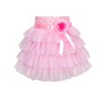 thumbnail image 5 of Girls Dress Ruffle Skirt Pink Flower Birthday Party 5 Years, 5 of 7