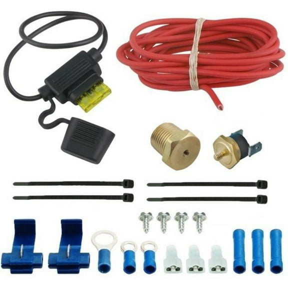 140-210'F Electric Fan NPT Thread-In Thermostat Wiring Temperature Switch