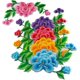 thumbnail image 5 of KAIYANG Apliques de bordado floral de doble capa sobre ratán Adornos para ropa (rojo) 2 piezas amarillo, 5 of 5