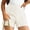 10# White, variant on Womens Shorts Dressy Casual 2026 Summer Elastic High Waist Tailored Shorts Pleated Beach Vacation Clothes Black 2XL