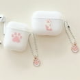 thumbnail image 5 of Cute Cartoon Pink Cat Paw Case for Airpods Pro 2nd Case Silicon Headphone Funda for Apple Airpods 2 1 3 Protective Charing Cover (clear,For Airpods Pro 2nd), 5 of 7