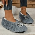 thumbnail image 3 of Slipper Socks for Women with Grippers Non Slip Fuzzy Socks Bowknot Fluffy Winter House Shoes, 3 of 9
