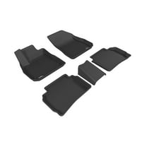 3D MAXpider Custom Fit Kagu Floor Mat (Black) Compatible with Chevrolet Malibu 2016-2025 - R1 R2