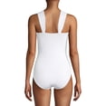 thumbnail image 2 of Novelty Pearl Solids Halter One-Piece Swimsuit, 2 of 2