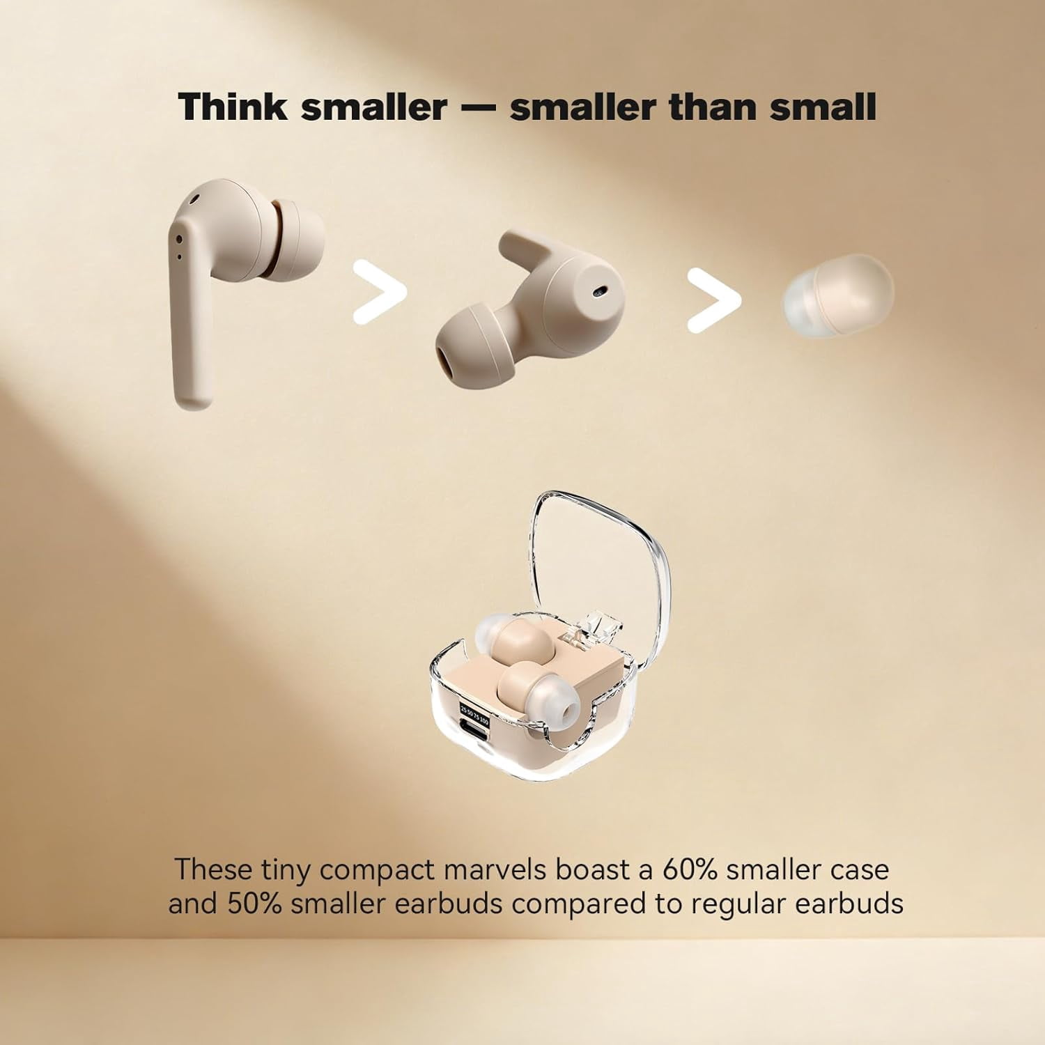 Mini Invisible Small Bluetooth Earbuds Sleeping for Small Ears Low Profile Tiny Hidden Discreet Smallest Earbuds for Work Sleep Ear Buds Invisible Headphones Buds Skin Tone